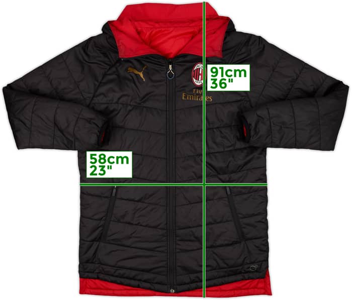 2019-20 AC Milan Puma Reversible Bench Jacket - 8/10 - (S)