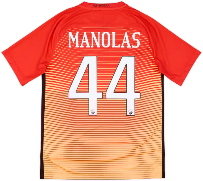 2016-17 Roma Third Shirt Manolas #44 - 8/10 - (M)