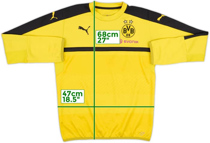 2016-17 Borussia Dortmund Puma Sweat Top - 8/10 - (S)