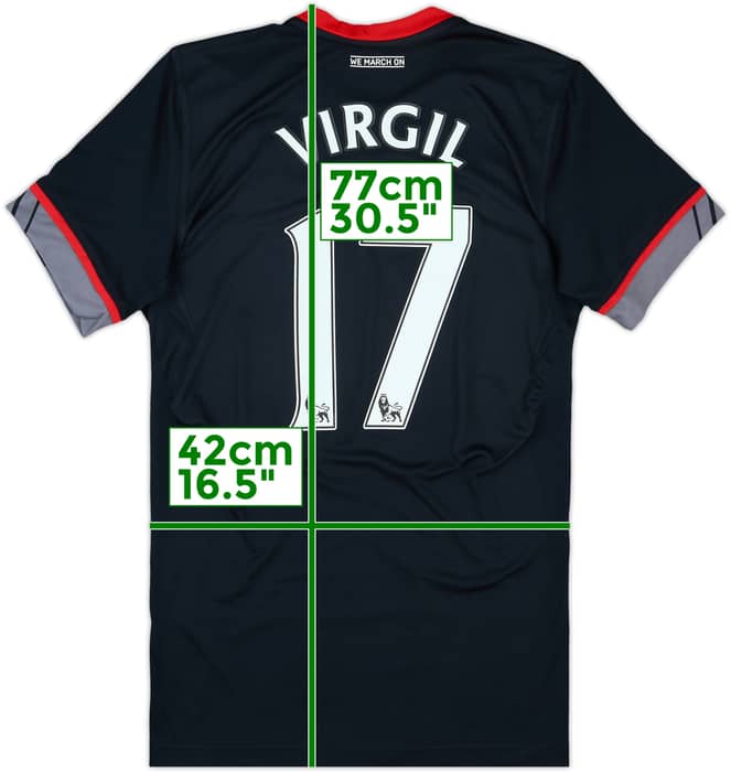 2016-17 Southampton Away Shirt Virgil #17 - 10/10 - (S)