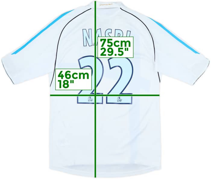 2005-06 Olympique Marseille Home Shirt Nasri #22 - 7/10 - (S)