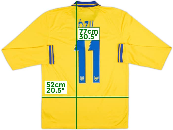 2013-14 Arsenal Away L/S Shirt Ozil #11 - 10/10 - (M)