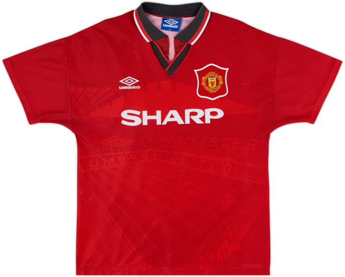 1994-96 Manchester United Home Shirt Cantona #7 - 8/10 - (M)