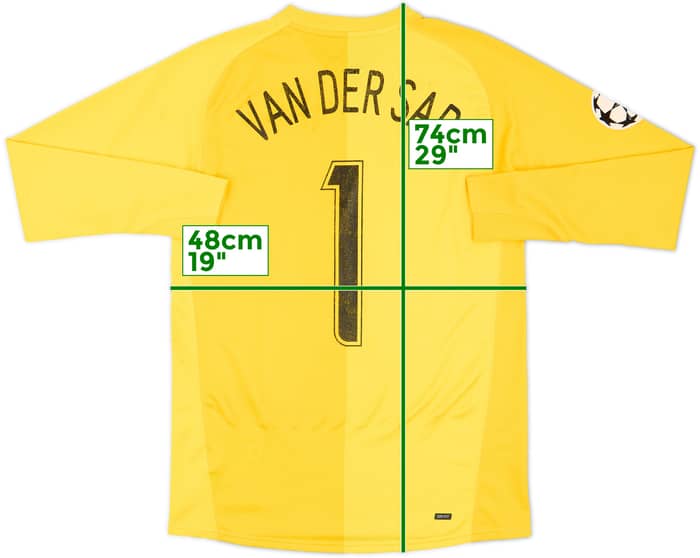 2006-07 Manchester United GK Shirt Van Der Sar #1 - 5/10 - (XL.Boys)