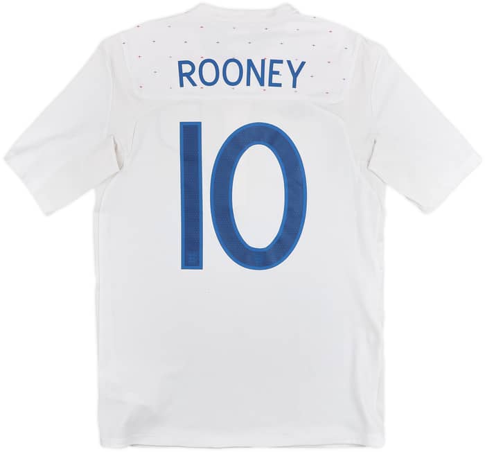 2010-11 England Home Shirt Rooney #10 - 6/10 - (S)