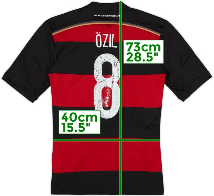 2014-15 Germany Away Shirt Ozil #8 - 5/10 - (S)