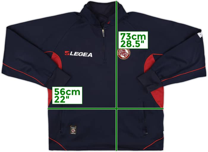 2006-07 Livorno Legea 1/4 Zip Training Top - 8/10 - (L)