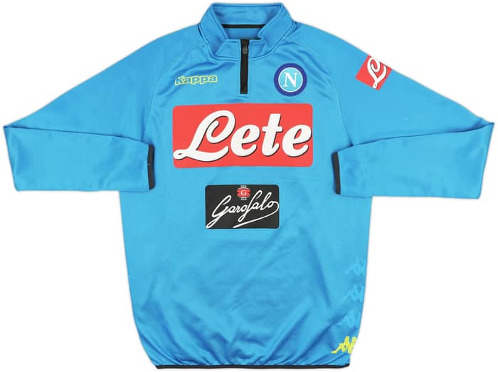 2017-18 Napoli Kappa 1/4 Zip Track Jacket - 8/10 - (L)