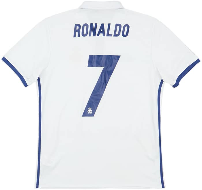 2016-17 Real Madrid Home Shirt Ronaldo #7 - 7/10 - (M)