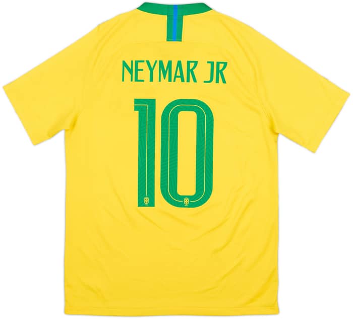 2018-19 Brazil Home Shirt Neymar Jr #10 - 6/10 - (M)