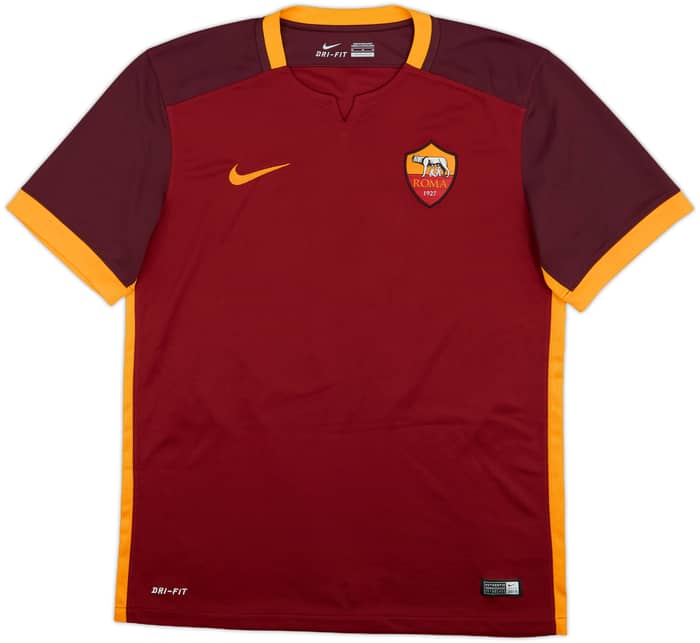 2015-16 Roma Home Shirt Totti #10 - 10/10 - (M)
