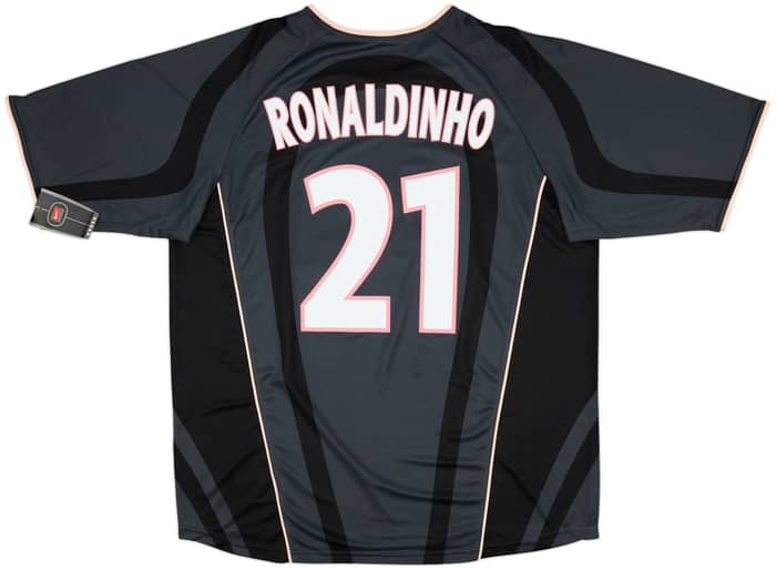 2001-02 Paris Saint-Germain Player Issue Third Shirt Ronaldinho #21 (XL)