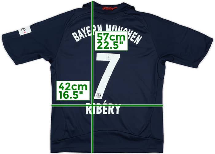 2008-09 Bayern Munich Away Shirt Ribery #7 - 7/10 - (S.Boys)