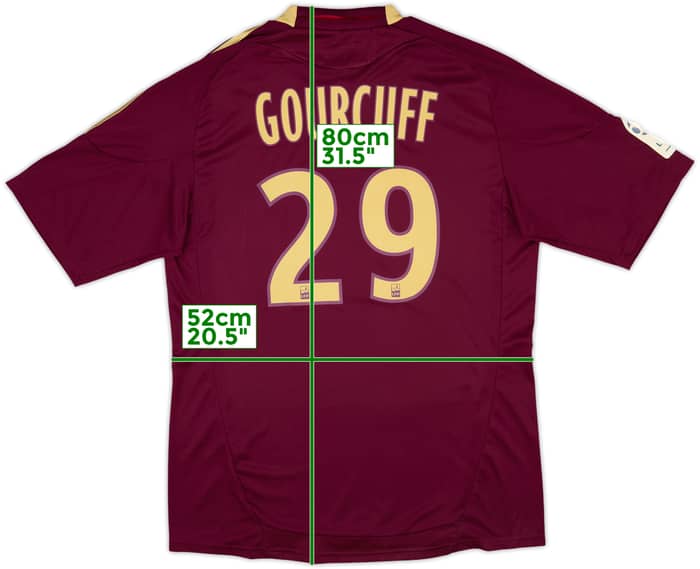 2010-11 Lyon Away Shirt Gourcuff #29 (L)