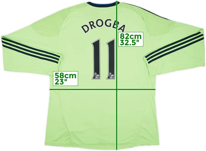 2010-11 Chelsea Third L/S Shirt Drogba #11 (XL)