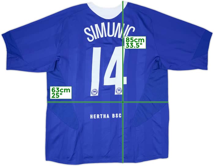 2005-06 Hertha Berlin Home Shirt Simunic #14 - 8/10 - (XXL)