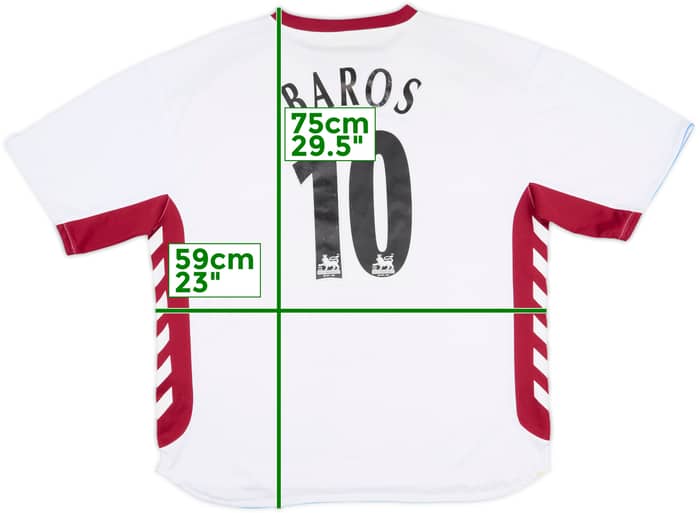 2006-07 Aston Villa Away Shirt Baros #10 - 5/10 - (XXL)