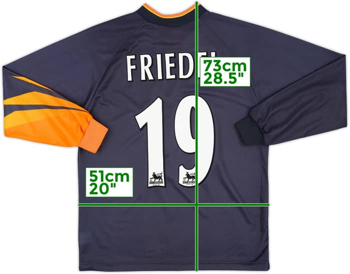 1998-99 Liverpool GK Shirt Friedel #19 - 9/10 - (S)