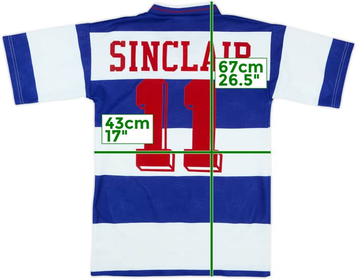 1994-95 QPR Home Shirt Sinclair #11 - 8/10 - (L.Boys)