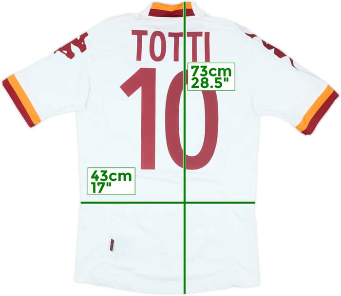 2012-13 Roma Away Shirt Totti #10 - 10/10 - (M)