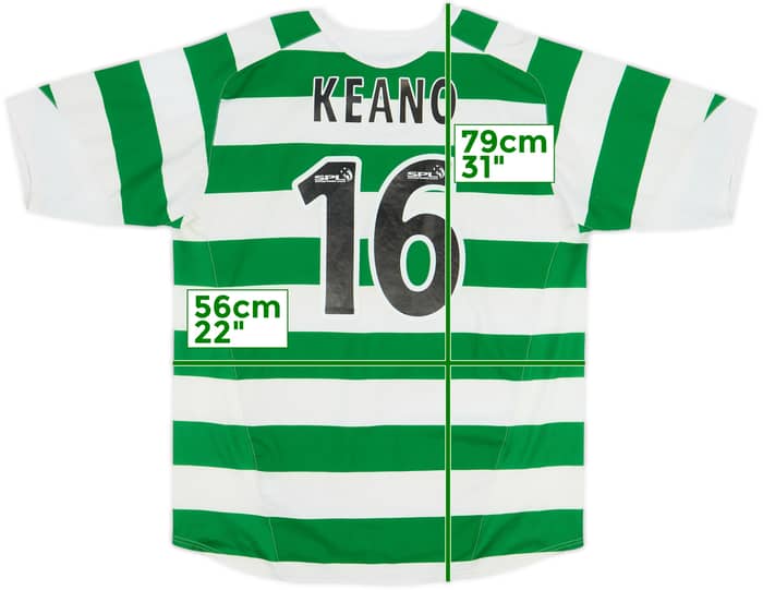 2005-07 Celtic Home Shirt Keano #16 - 4/10 - (L)