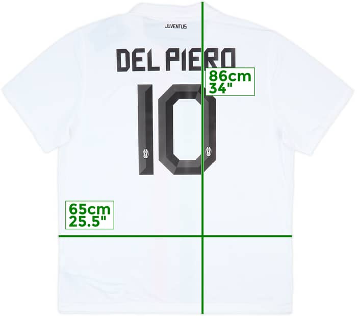 2010-12 Juventus Away Shirt Del Piero #10 (XXL)