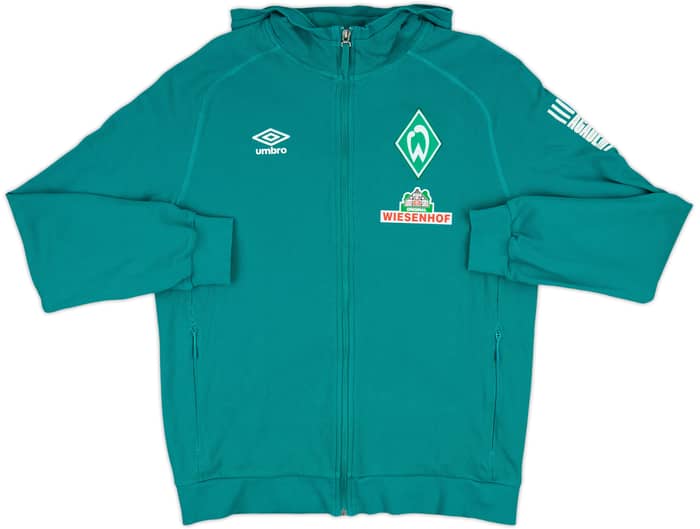 2018-19 Werder Bremen Umbro Hooded Track Jacket - 8/10 - (L)