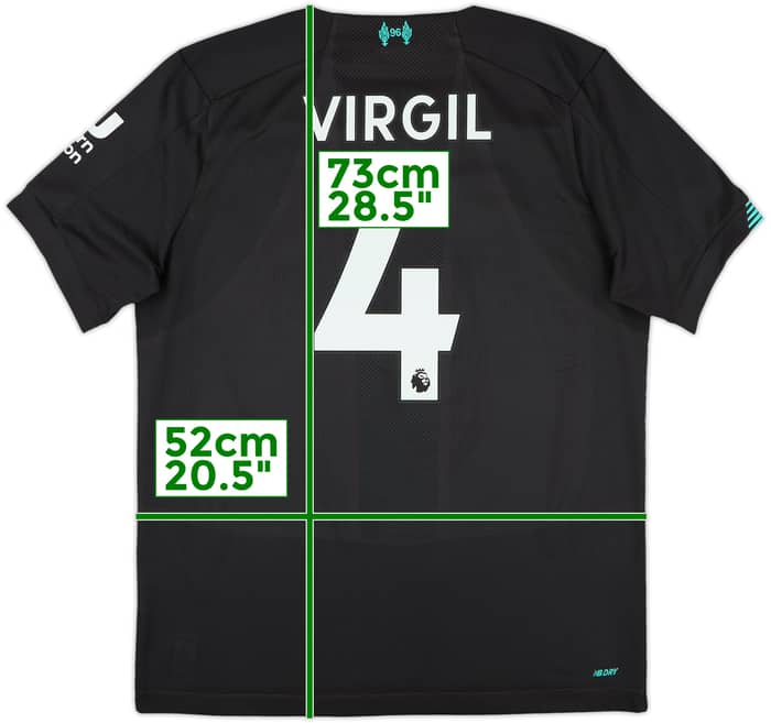 2019-20 Liverpool Third Shirt Virgil #4 - 10/10 - (M)