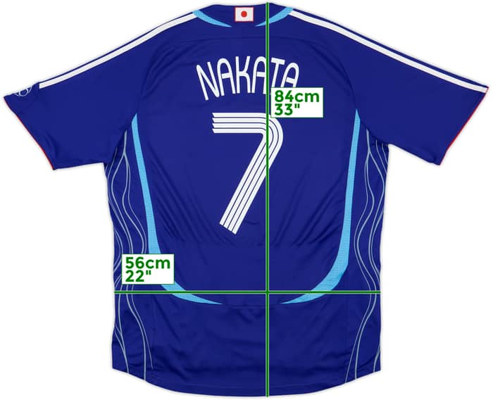 2006-08 Japan Home Shirt Nakata #7 - 8/10 - (L)