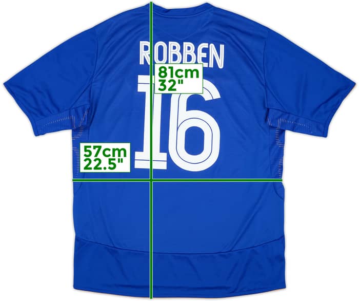 2005-06 Chelsea Centenary Home Shirt Robben #16 - 9/10 - (XL)