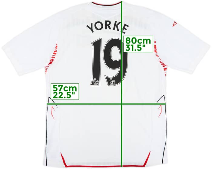 2007-08 Sunderland Away Shirt Yorke #19 - 8/10 - (XL)