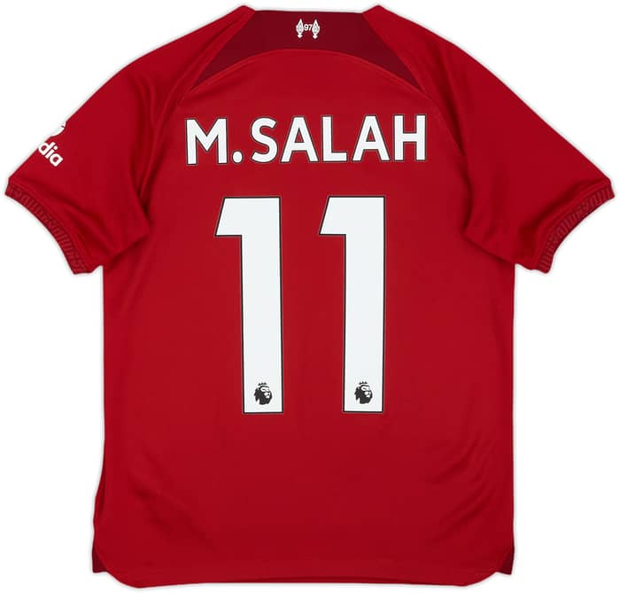 2022-23 Liverpool Home Shirt M.Salah #11 - 8/10 - (L.Boys)