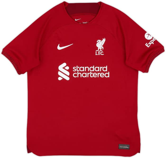 2022-23 Liverpool Home Shirt M.Salah #11 - 8/10 - (L.Boys)