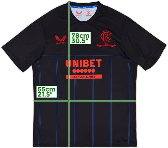 2022-23 Rangers Fourth Shirt - 9/10 - (XL)
