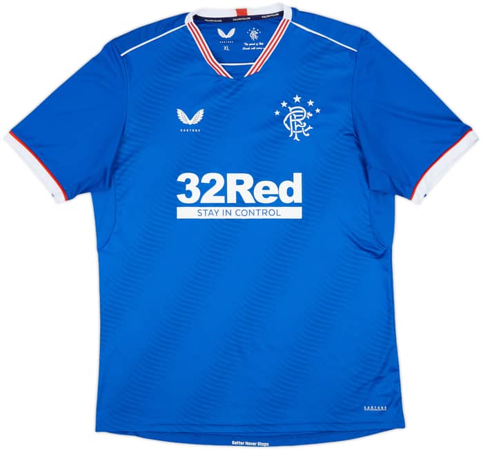 2020-21 Rangers Home Shirt - 7/10 - (XL)