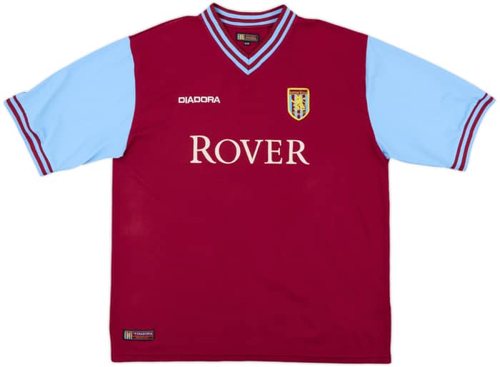2002-03 Aston Villa Home Shirt Hadji #20 - 7/10 - (XL)