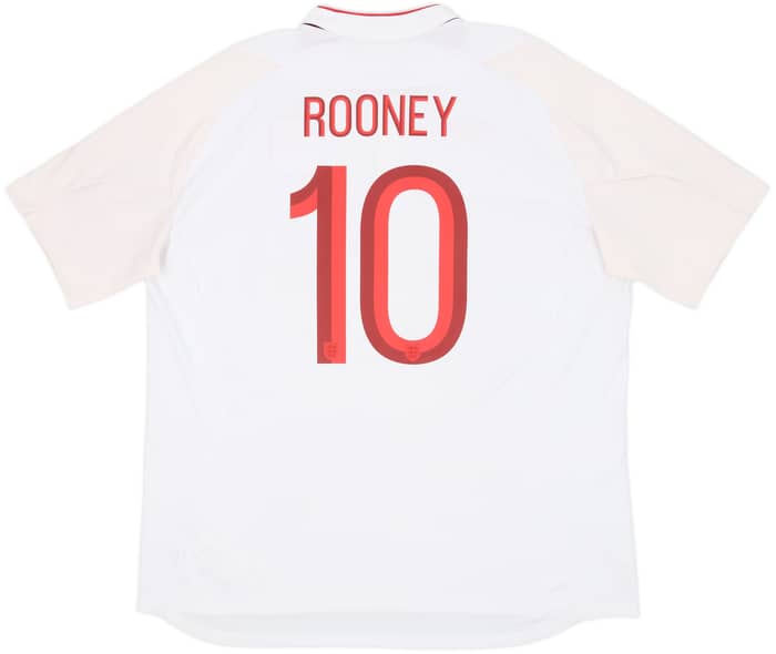 2012-13 England Home Shirt Rooney #10 - 6/10 - (XXL)