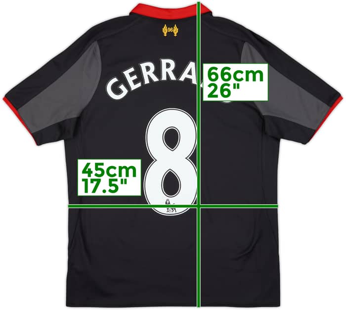 2014-15 Liverpool Third Shirt Gerrard #8 - 10/10 - (L.Boys)