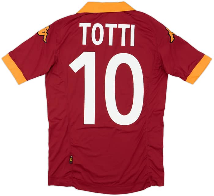 2012-13 Roma Home Shirt Totti #10 - 6/10 - (XS)
