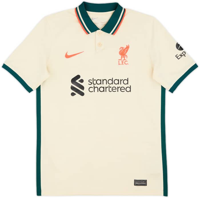 2021-22 Liverpool Away Shirt M.Salah #11 - 8/10 - (L.Boys)