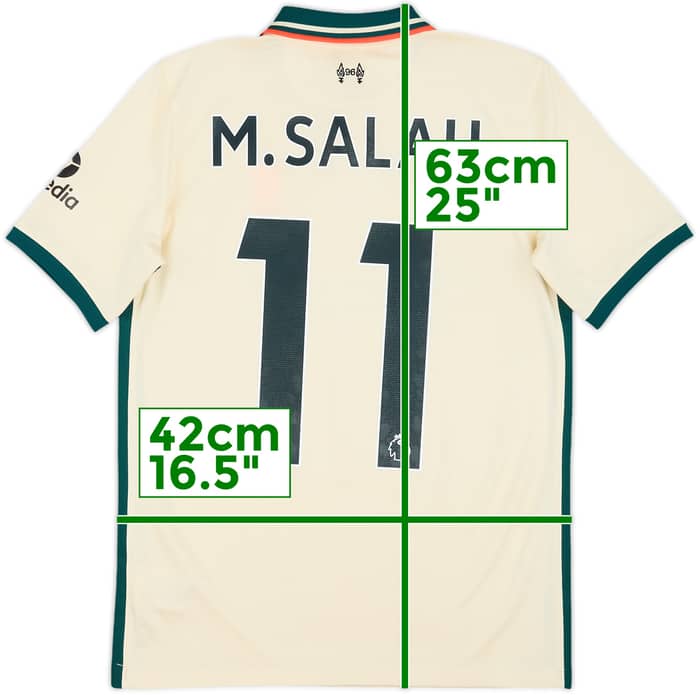 2021-22 Liverpool Away Shirt M.Salah #11 - 8/10 - (L.Boys)