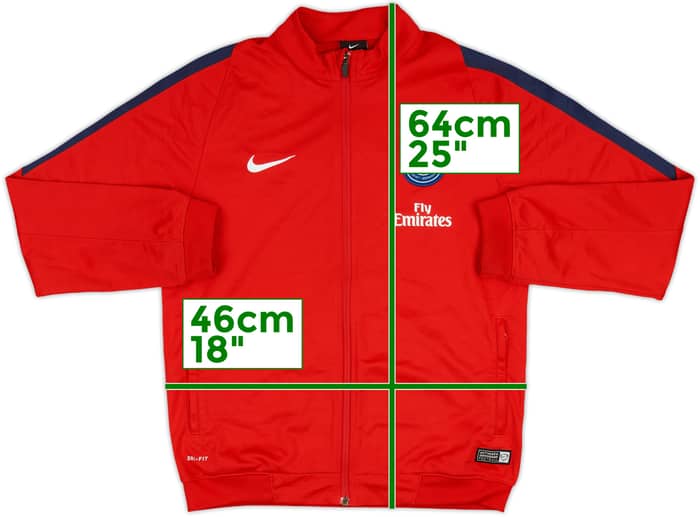 2016-17 Paris Saint-Germain Nike Track Jacket - 8/10 - (L.Boys)
