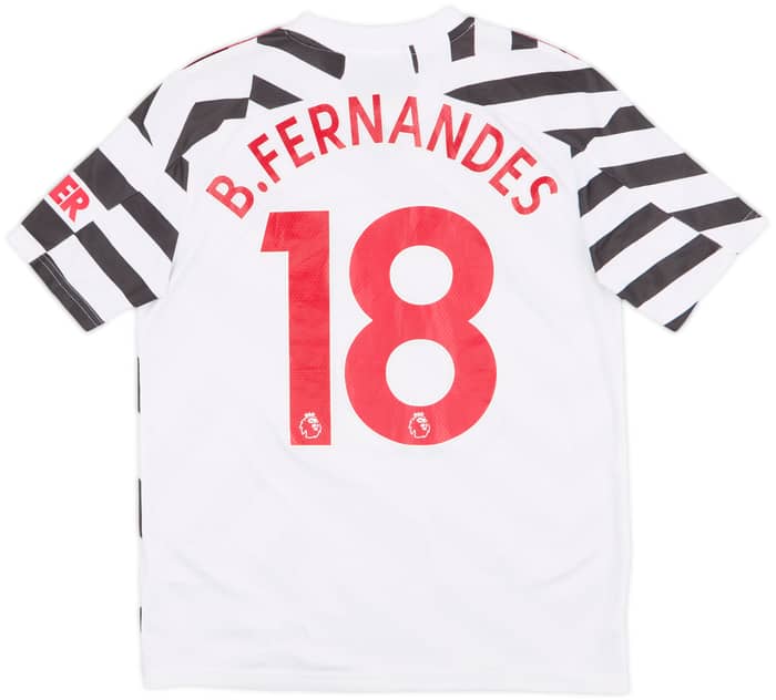 2020-21 Manchester United Third Shirt B.Fernandes #18 - 8/10 - (L.Boys)