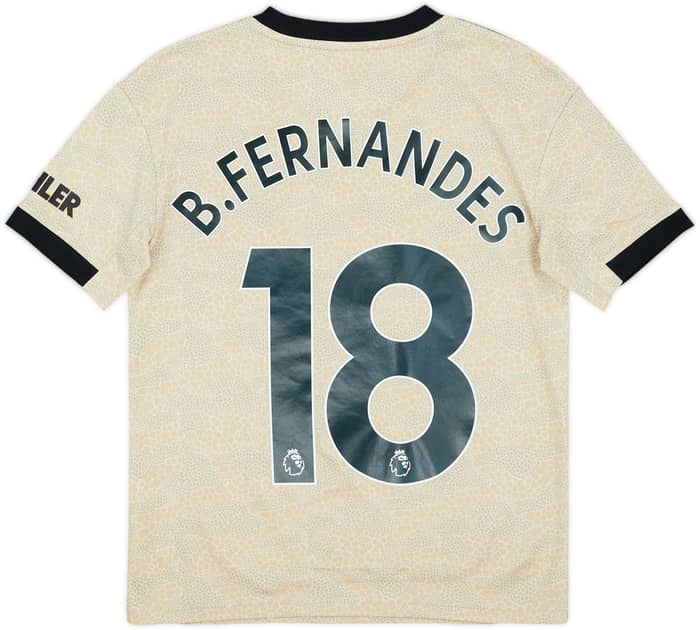 2019-20 Manchester United Away Shirt B.Fernandes #18 - 7/10 - (M.Boys)