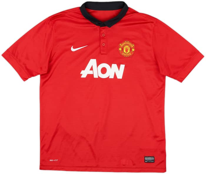 2013-14 Manchester United Home Shirt v.Persie #20 - 8/10 - (XL.Boys)