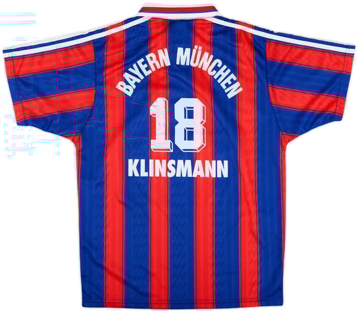 1995-97 Bayern Munich Home Shirt Klinsmann #18 - 9/10 - (S)