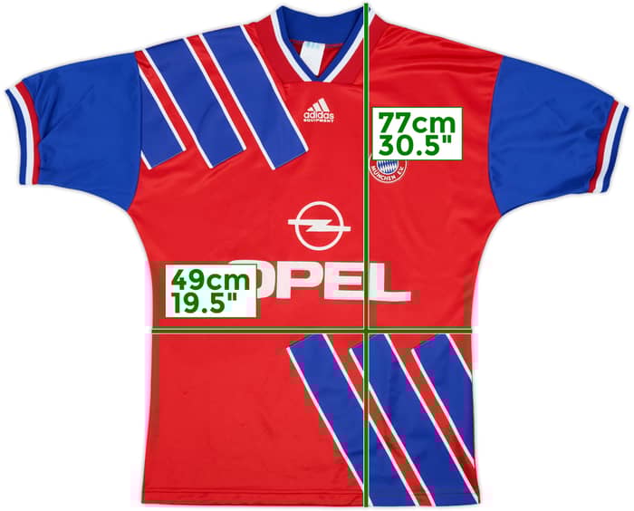 1993-95 Bayern Munich Home Shirt #5 - 8/10 - (M)