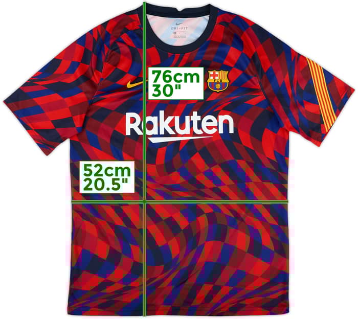 2020-21 Barcelona Nike Training Shirt - 9/10 - (L)