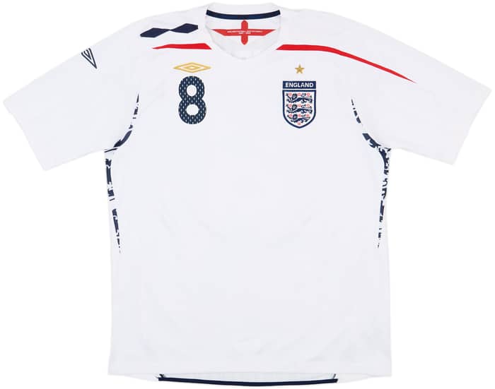 2007-09 England Home Shirt Lampard #8 - 7/10 - (XL)