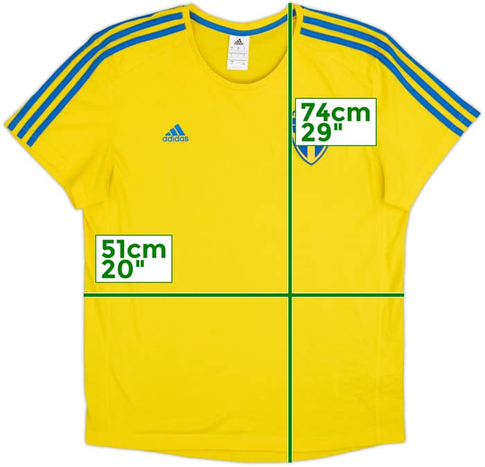 2016-17 Sweden adidas Cotton Tee - 9/10 - (L)
